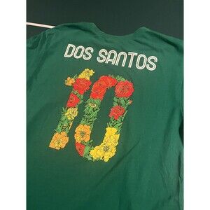 Nike Dos Santos Mexico 2016 Copa America Centenario Soccer T-Shirt LARGE Flowers